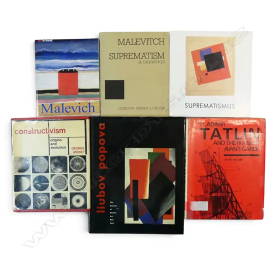 SIX PUBLICATIONS ON RUSSIAN ART INCL MALEVICH ETC